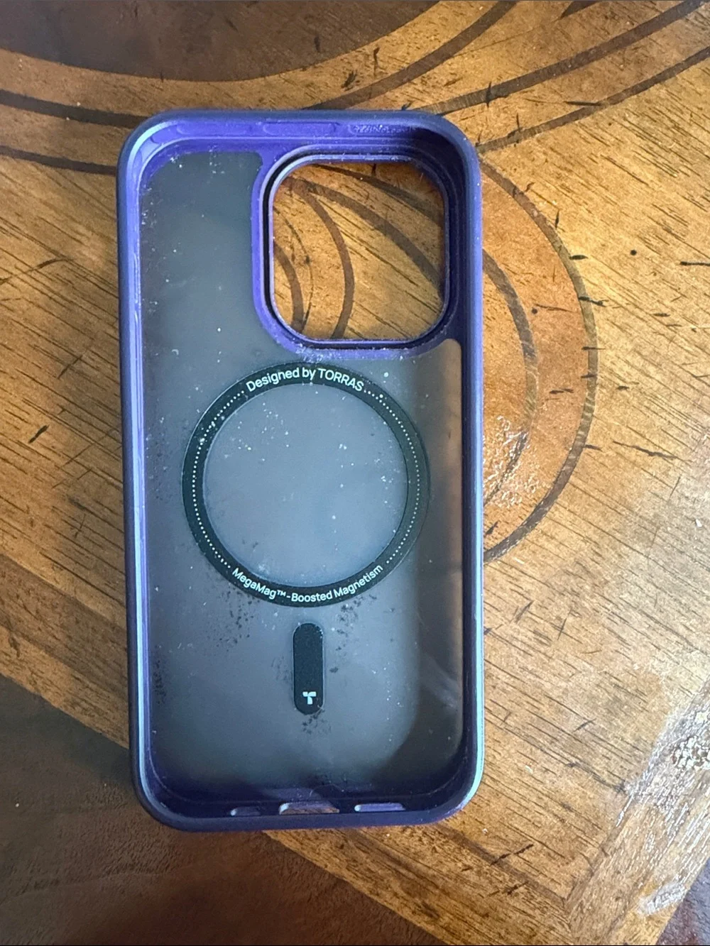 Purple Clear MagSafe Compatible iPhone Case